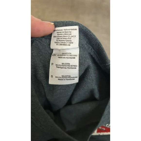 Women's Gray Cropped Pullover Sweatshirt Size S Relaxed Fit - Picture 4 of 4